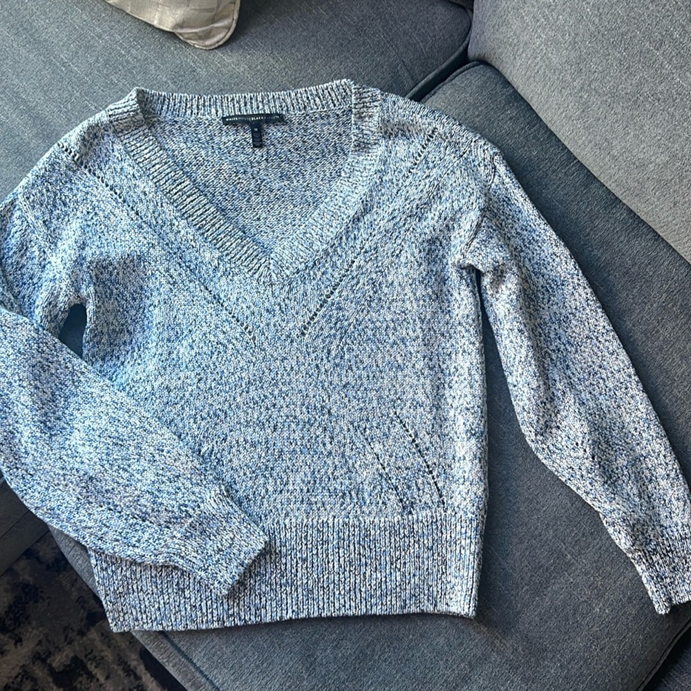 White House Black Market - blue sweater